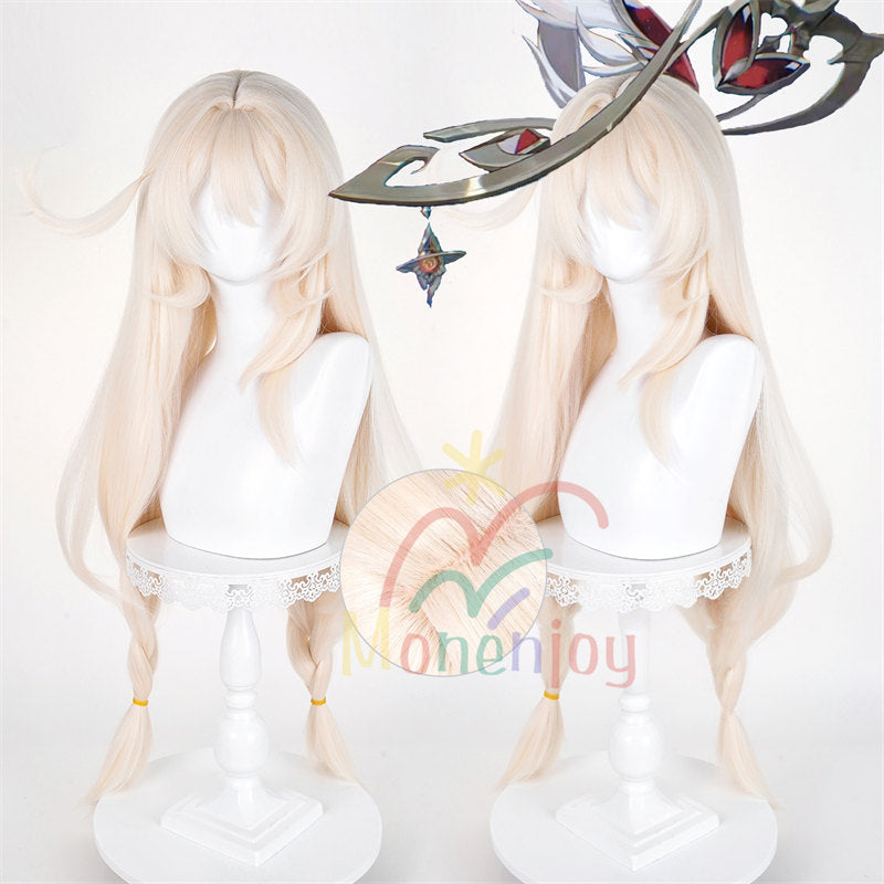 Monenjoy　原神 アリス　ウィッグ コスプレ　かつら　98cm　コスチューム　ナド・クライ編　魔術師　コスプレ道具　魔女　仮装　モンド　 魔女会
