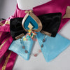 Monenjoy 原神　エスコフィエ　コスプレ衣装　 Escoffier　コスチューム　ワンピース　洋服　帽子付　3d樹脂アクセサリー　G1199 - Monenjoy