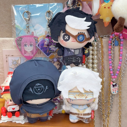 第五人格 占い師 ノワール  ぬいぐるみ  10cm キーホルダー　【SSR】ホワイト綿人形　第五人格/IdentityV 　ボロの衣装 イライ・クラーク　ふわふわ　同人グッズ　非公式グッズ