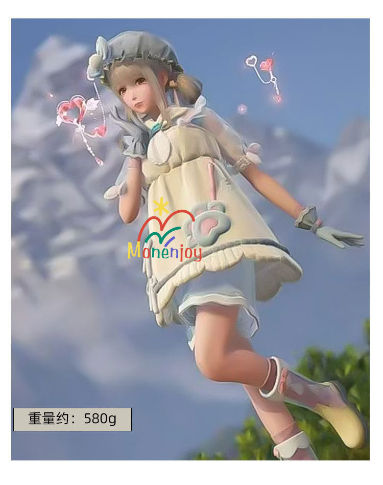 Monenjoy インフィニティニキ ふわもこに溺れる 純潔の守り　コスプレ衣装　パステルブルーの水波　洋服　可愛い　イベントGS1307 - Monenjoy