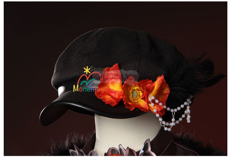 Monenjoy アイデンティティ5 画家　エドガー・ワルデン コスプレ衣装　帽子＋翼ケープ付エドガー・ワルデン誕生日2025 GS1352 - Monenjoy