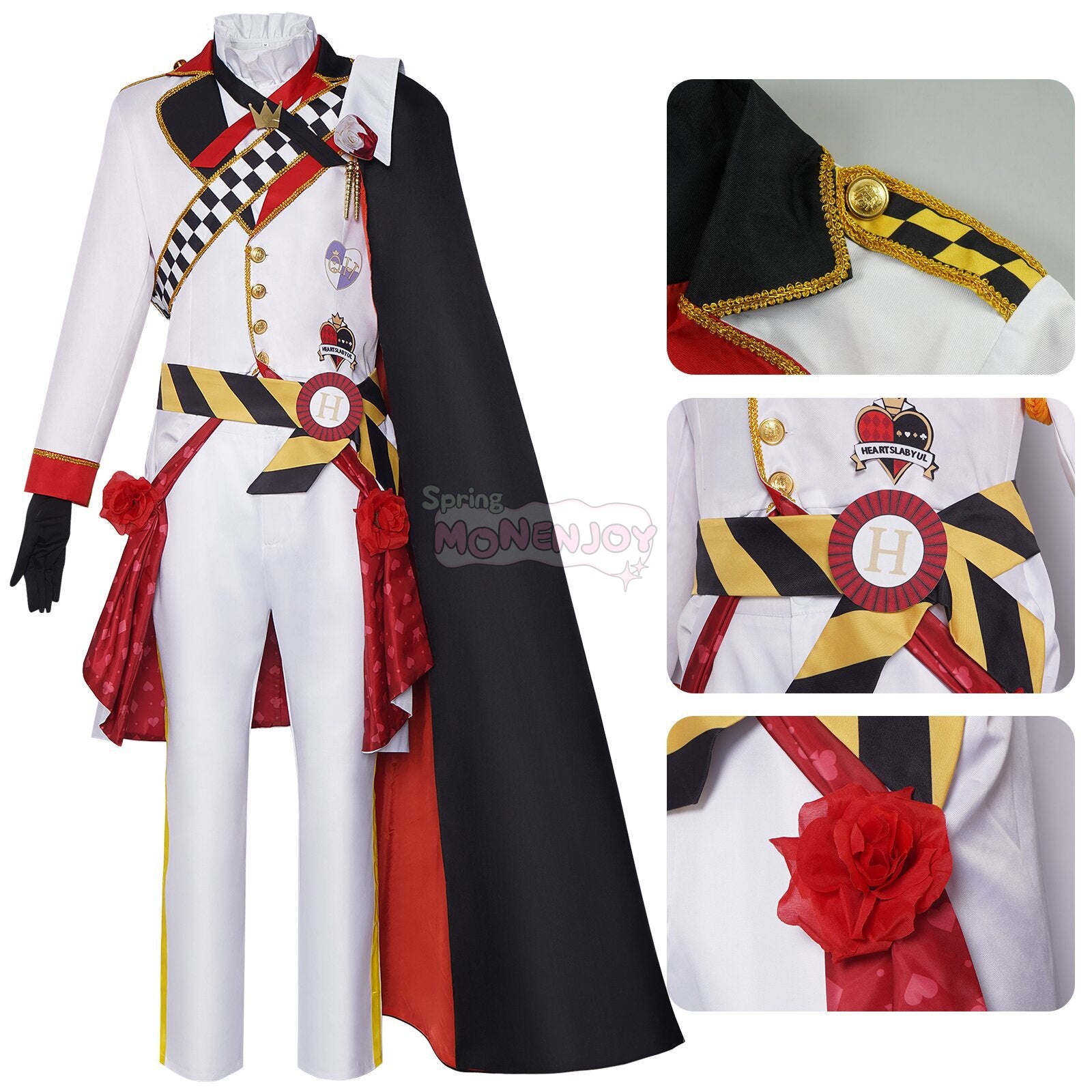 Monenjoy　ディズニーツイステッドワンダーランド　ハーツラビュル寮 リドル・ローズハート　礼服　Riddle Rosehearts　コスプレ衣装 - Monenjoy