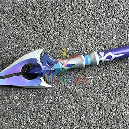 Monenjoy 原神 フリンズ / Flins  血染めの荒れ地  闇影と灯り 長槍 コスプレ道具　200cm　武器モデル　PU製ナド・クライの「ライトキーパー   Bloodsoaked Ruins  Luna I