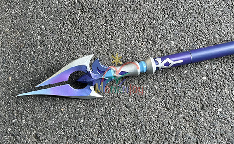 Monenjoy 原神 フリンズ / Flins  血染めの荒れ地  闇影と灯り 長槍 コスプレ道具　200cm　武器モデル　PU製ナド・クライの「ライトキーパー   Bloodsoaked Ruins  Luna I