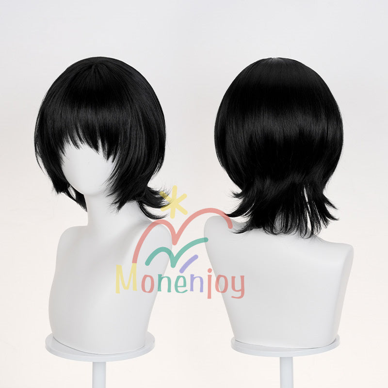 Monenjoy タコピーの原罪　久世 しずか　ウィッグ　コスプレ道具　カツラ　黒色　フリーサイズ 快適 wig かつらGSwig1011
