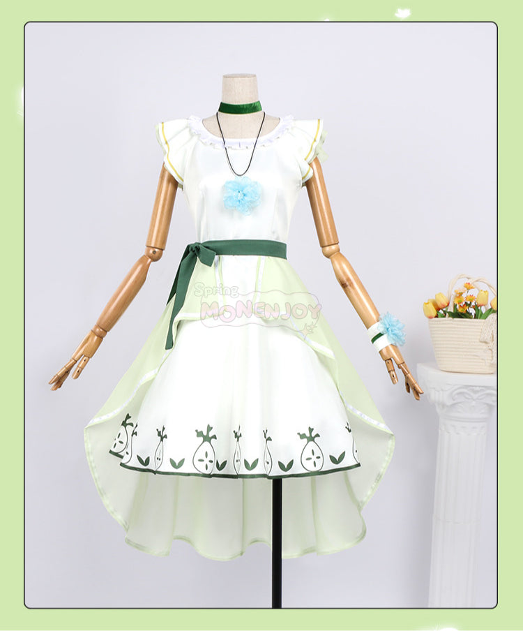 Monenjoy　中国コラボ 葬送のフリーレン×KFC　コスプレ衣装　ワンピース　コスチューム - Monenjoy