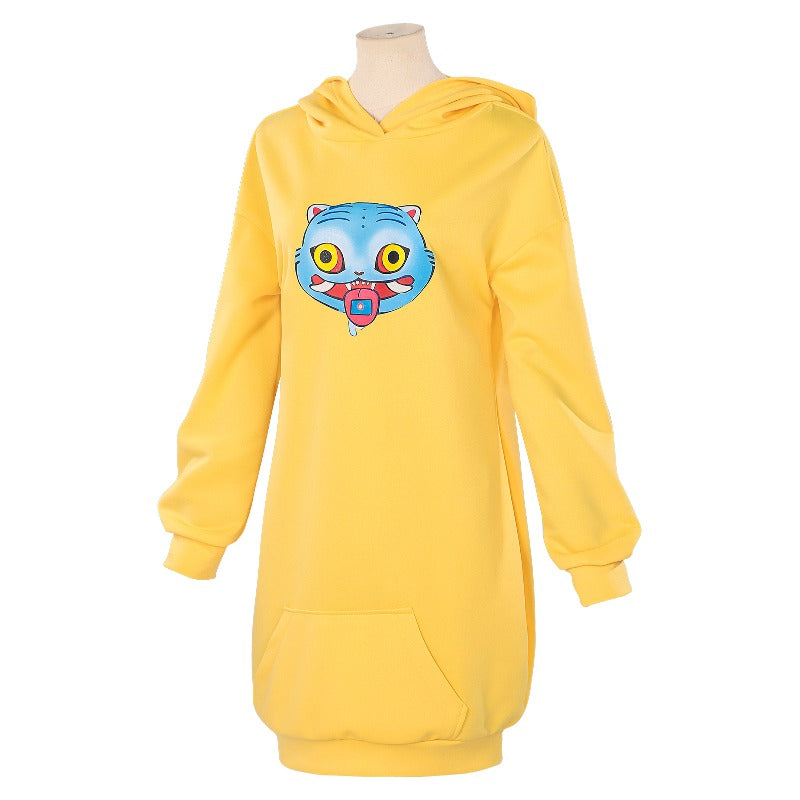 Monenjoy　KPOPガールズ! デーモン・ハンターズ　ゾーイ 　パーカー　黄色　オーバーサイズパーカー　 子供　ルミ　ミラ　 コスプレ衣装　舞台服　黒色　キラキラ　ライブ服　KPop Demon Hunters