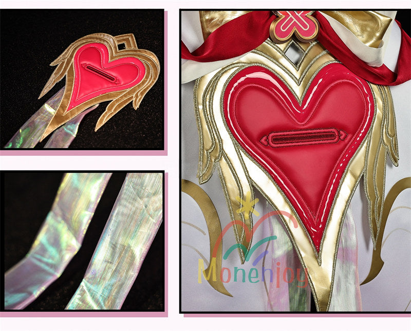 Monenjoy　崩壊3rd 妖精エリ  エリシア コスプレ　ピンク色　コスチューム　ハロウィン　コスプレ衣装