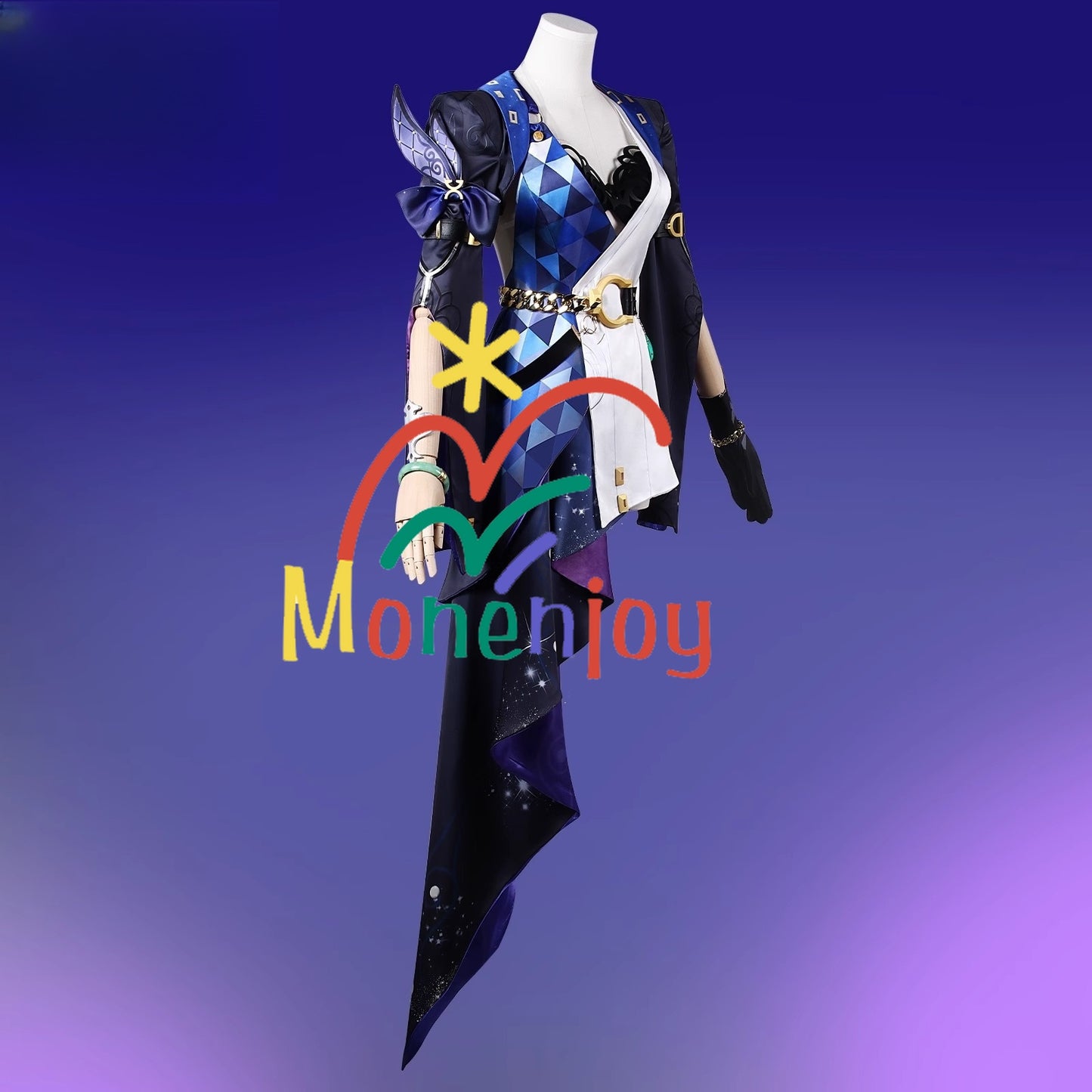 Monenjoy 崩壊スターレイル ジェイド コスプレ衣装　イベント　帽子付＋イヤリング付＋3d樹脂アクセサリー - Monenjoy