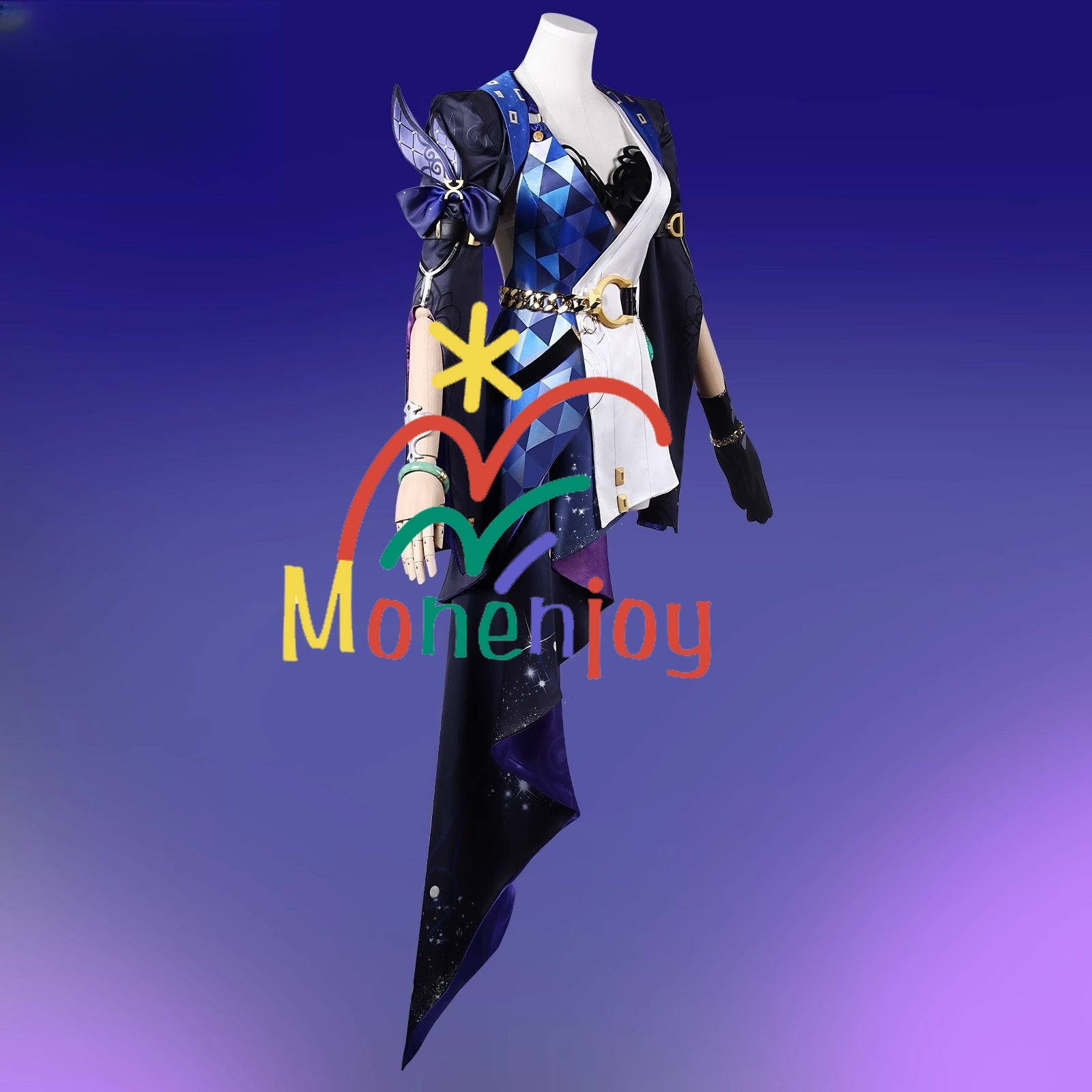 Monenjoy 崩壊スターレイル ジェイド コスプレ衣装　イベント　帽子付＋イヤリング付＋3d樹脂アクセサリー - Monenjoy