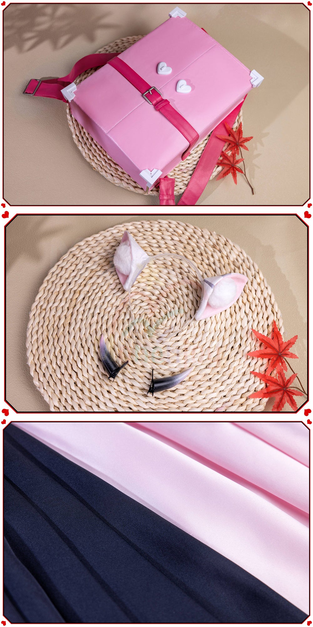 Monenjoy　超かぐや姫 駒沢 乃依 コスプレ衣装　こまざわ のい 　ゴスロリ風　Black onyXのメンバー　コスチューム　鞄追加対応 MONENJOY