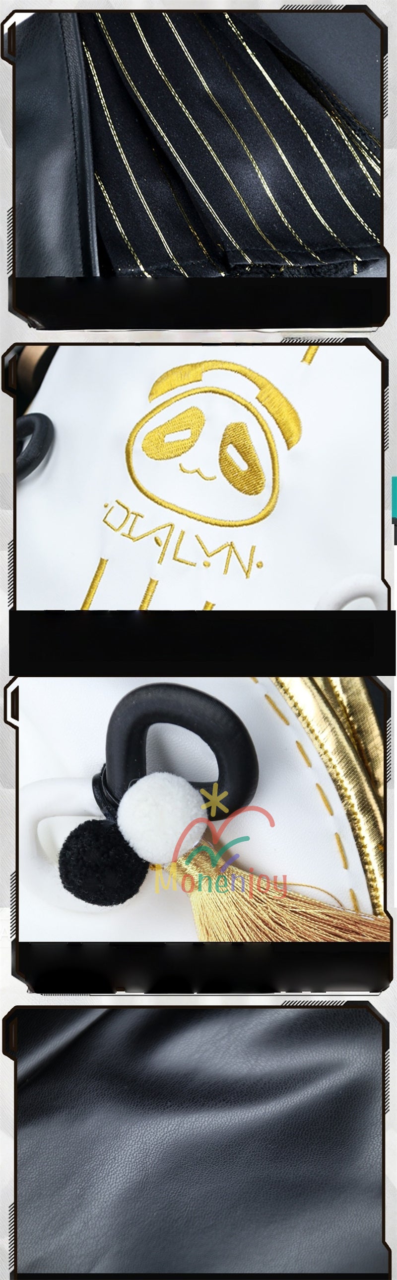 Monenjoy　ゼンゼロ ダイアリン　コスプレ　クランプスの黒枝　コスチューム　ハロウィンコスチューム セット（電話機小道具＋イヤリング＋ヘアアクセ付き）