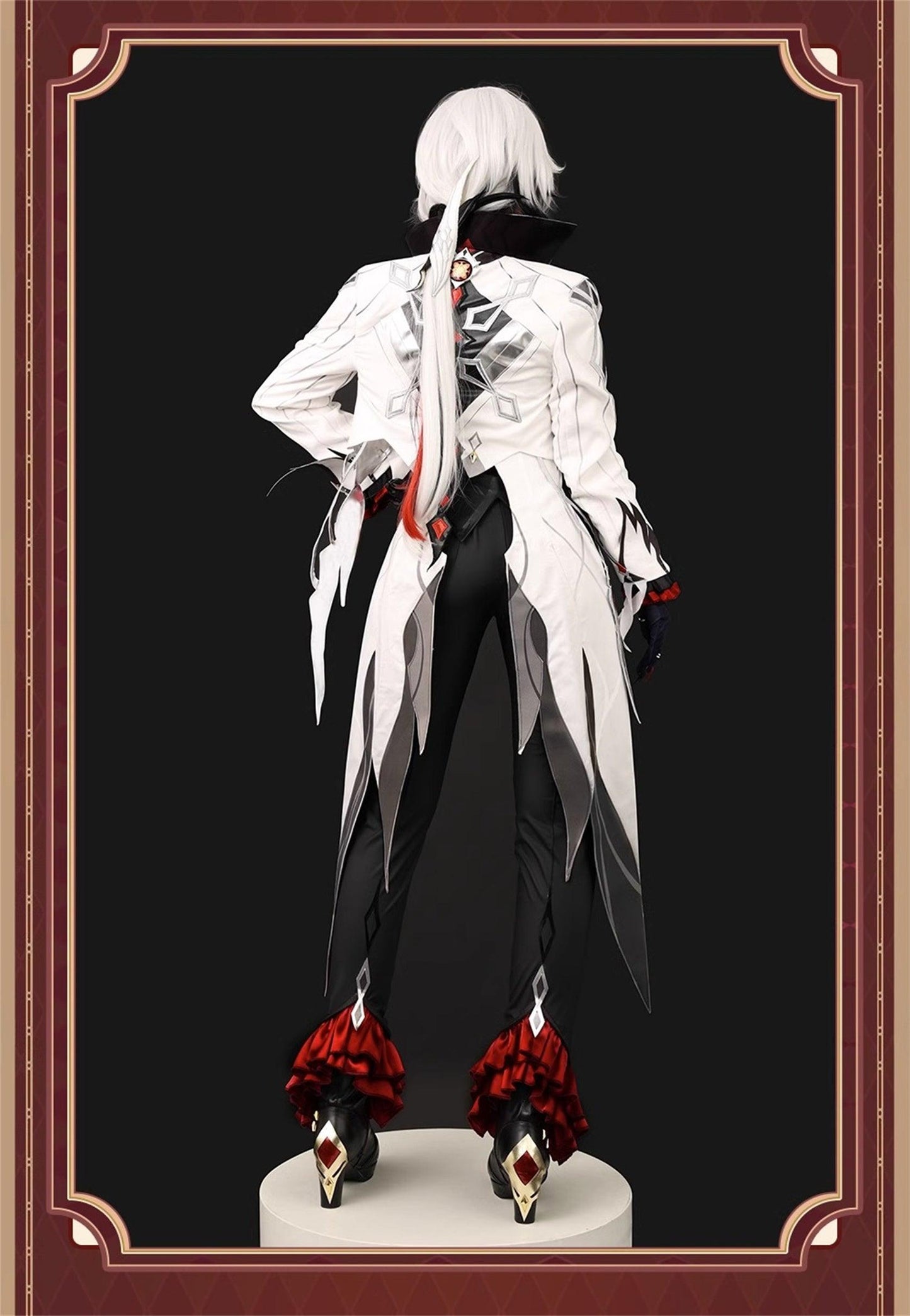 原神　アルレッキーノ　召使　ファデュイ執行官　火力源　元素爆発 召使　神の目 コスチューム　衣装　ハロウィン　クリスマス　衣装　イベント　変装　cosplay　男女兼用 - Monenjoy