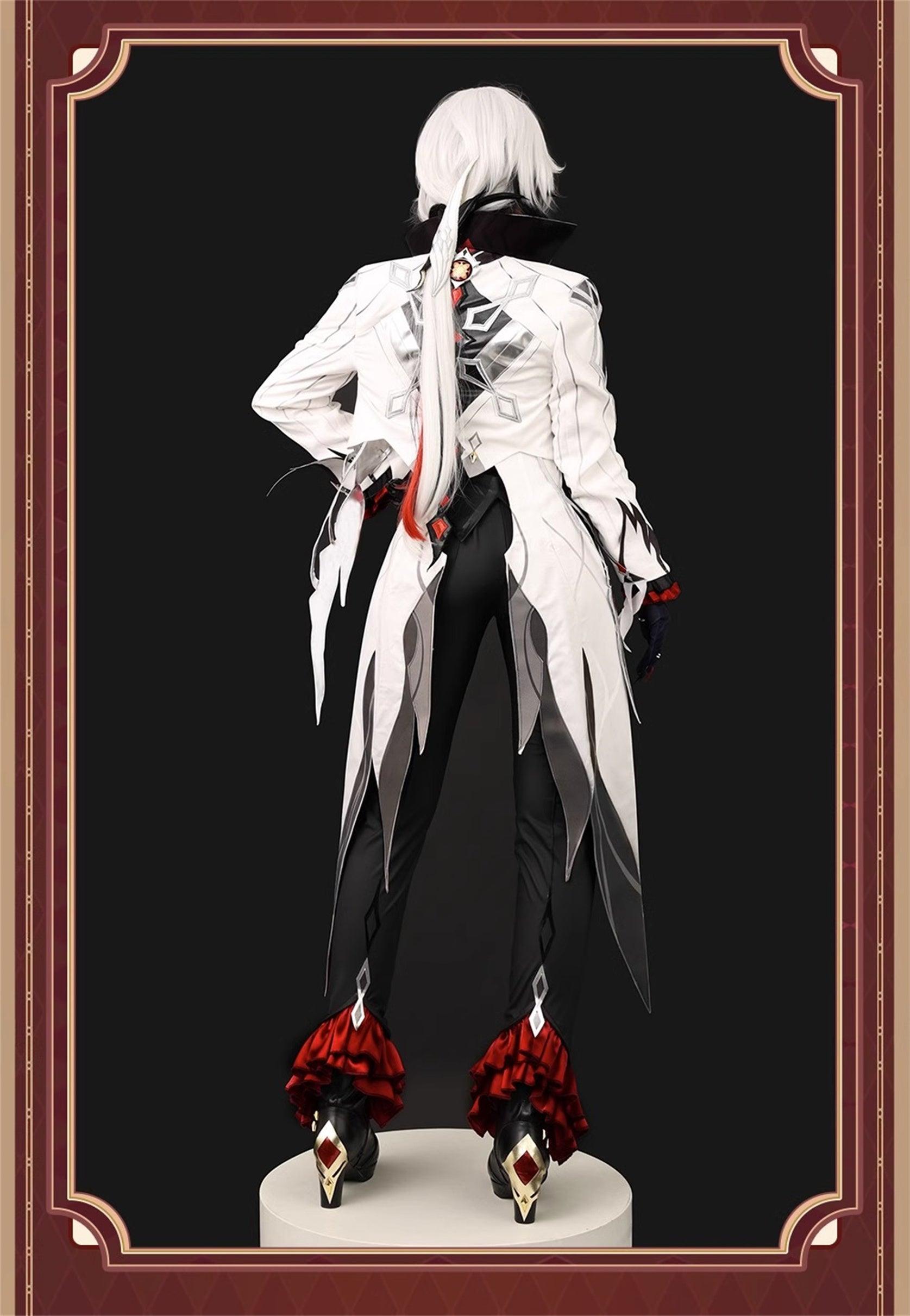 原神　アルレッキーノ　召使　ファデュイ執行官　火力源　元素爆発 召使　神の目 コスチューム　衣装　ハロウィン　クリスマス　衣装　イベント　変装　cosplay　男女兼用 - Monenjoy