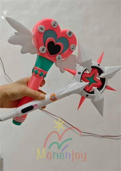 Monenjoy  ゼンゼロ  アリア マイク マイクロホン 36cm 130g  妄想エンジェル コスプレ道具　ステージマイク ハンドマイク コスプレ用マイク Monenjoy