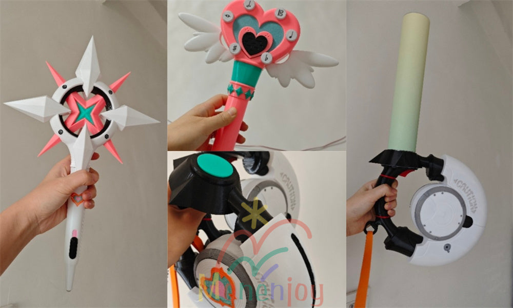 Monenjoy  ゼンゼロ  アリア マイク マイクロホン 36cm 130g  妄想エンジェル コスプレ道具　ステージマイク ハンドマイク コスプレ用マイク Monenjoy