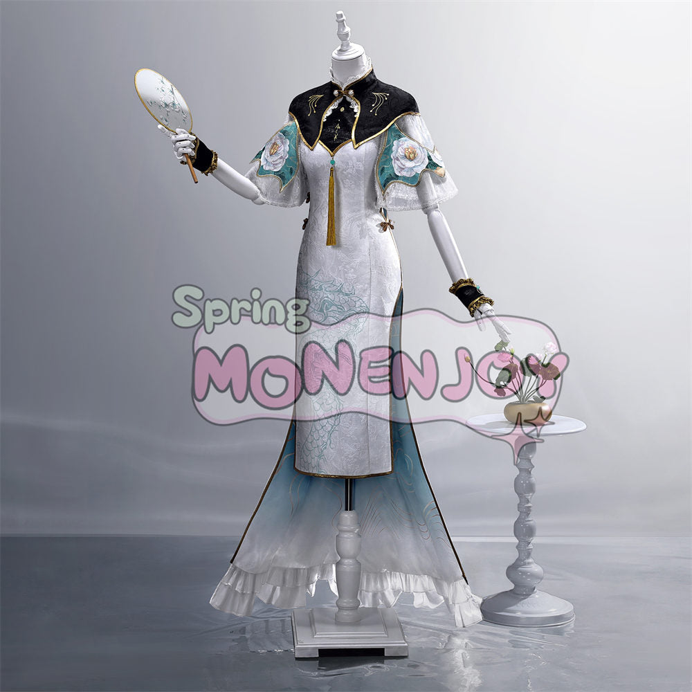 Monenjoy　鳴潮 今汐コンシ　コスプレ衣装　チャイナドレス　中華風ロングドレス　コスチューム　イベント舞台対応 MONENJOY