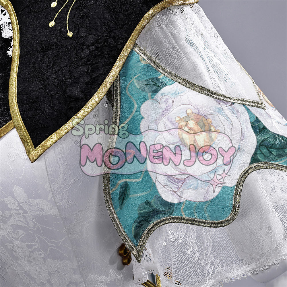 Monenjoy　鳴潮 今汐コンシ　コスプレ衣装　チャイナドレス　中華風ロングドレス　コスチューム　イベント舞台対応 MONENJOY