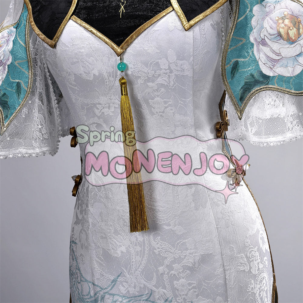 Monenjoy　鳴潮 今汐コンシ　コスプレ衣装　チャイナドレス　中華風ロングドレス　コスチューム　イベント舞台対応 MONENJOY