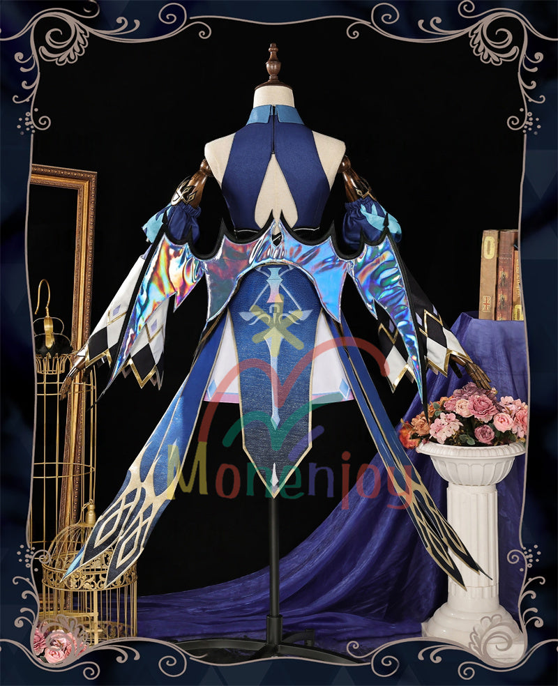 Monenjoy　崩壊スターレイル　ケリュドラ　コスプレ衣装　王冠＋翼付　イベント　ドレス　Cerydra　オクヘイマ　おもちゃ　