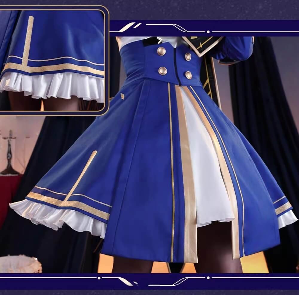 Monenjoy 崩壊スターレイル セイバー Saber　コスプレ衣装　ワンピース　戦闘服　ブルー色　イベントGS1423 - Monenjoy