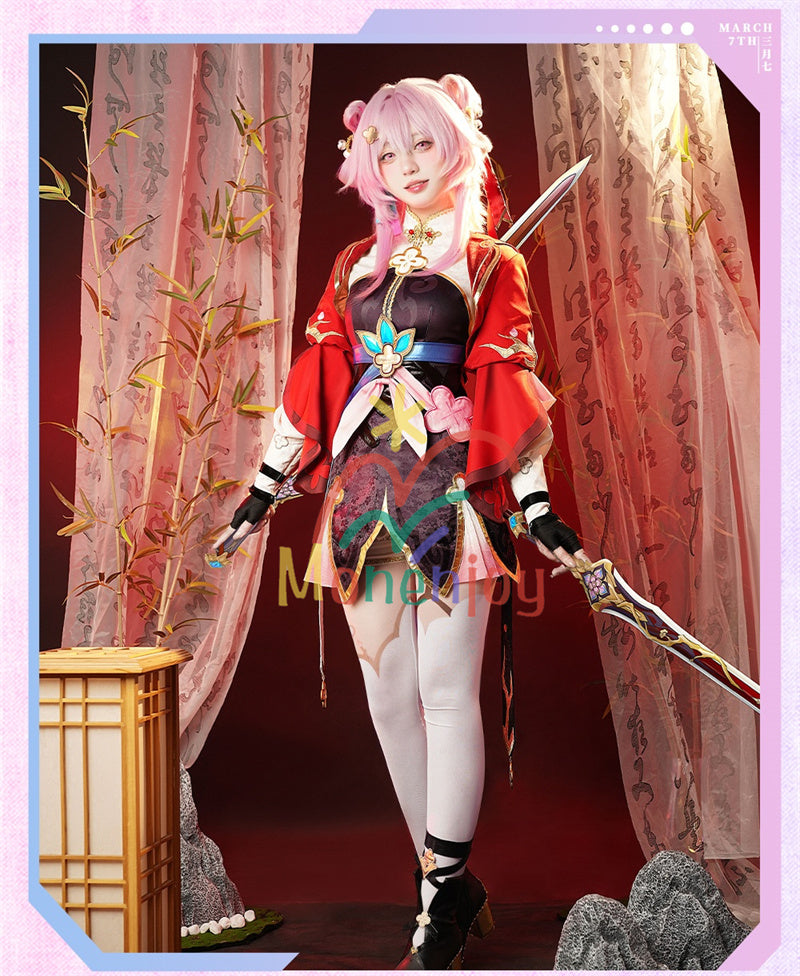 「在庫限り」Monenjoy 崩壊スターレイル 三月なのか（巡狩）　長夜月コスプレ衣装　イベント 崩壊スタレ　舞台服　剣士服　ハロウィン