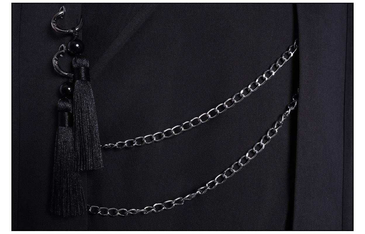 Monenjoy ภาพยนตร์แอนิเมชันเรื่อง "KPOP Girls! Demon Hunters Saja Boys" ชุดคอสเพลย์สีดำอีเวนต์ 