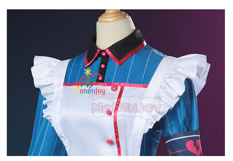 Monenjoy プロセカ 朝比奈まふゆ コスプレ衣装　feat.こぎみゅん　恒常服　ドレス　イベントGs1325 - Monenjoy