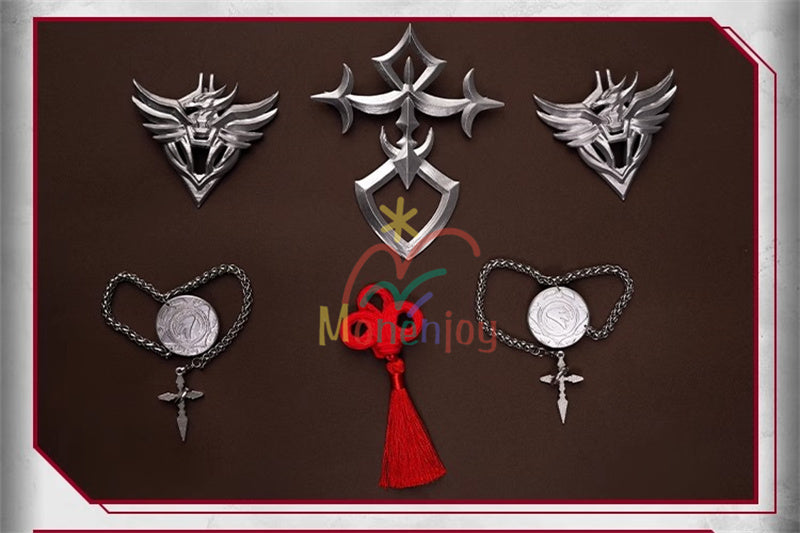 Monenjoy アークナイツ 新約エクシア コスプレ衣装刺繍柄　3ｄ樹脂アクセサリー　 高再現度 戦闘服デザイン　  Exusiai the New Covenant