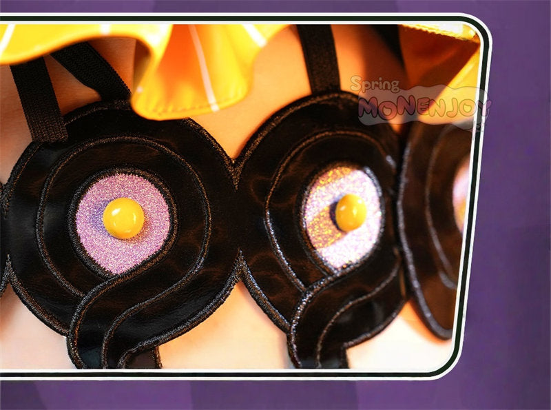 Monenjoy ゼンゼロ イドリー　コスプレ　マーフィー タコのシリオン　コスプレ衣装 (Yidhari/怪啖屋 タコ尻尾別途追加)　金属製パーツ　発光パーツ付