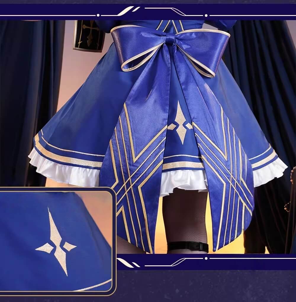 Monenjoy 崩壊スターレイル セイバー Saber　コスプレ衣装　ワンピース　戦闘服　ブルー色　イベントGS1423 - Monenjoy