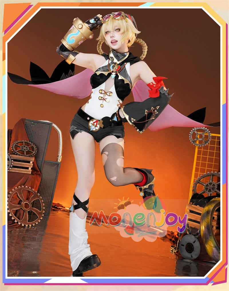 Monenjoy　原神　ヤフォダ　コスプレ　金属製神の目　ナド・クライ編　風元素　月の輪　PU手甲付　コスプレ衣装　金属製パーツ　コスチューム　27個大セット　ハロウィン