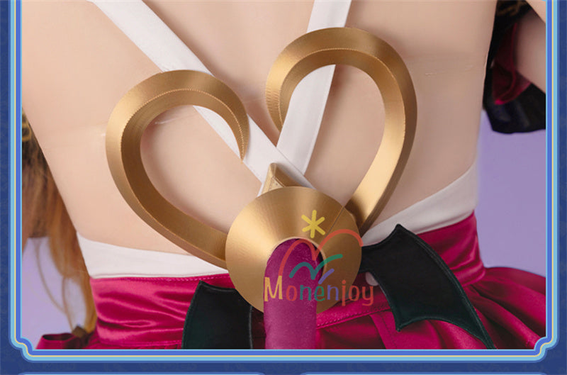 Monenjoy 原神 エスコフィエ　ワンピース　 Escoffier  コスプレ衣装 氷神の目　料理人　3d樹脂尻尾　げんしん　フォンテーヌ