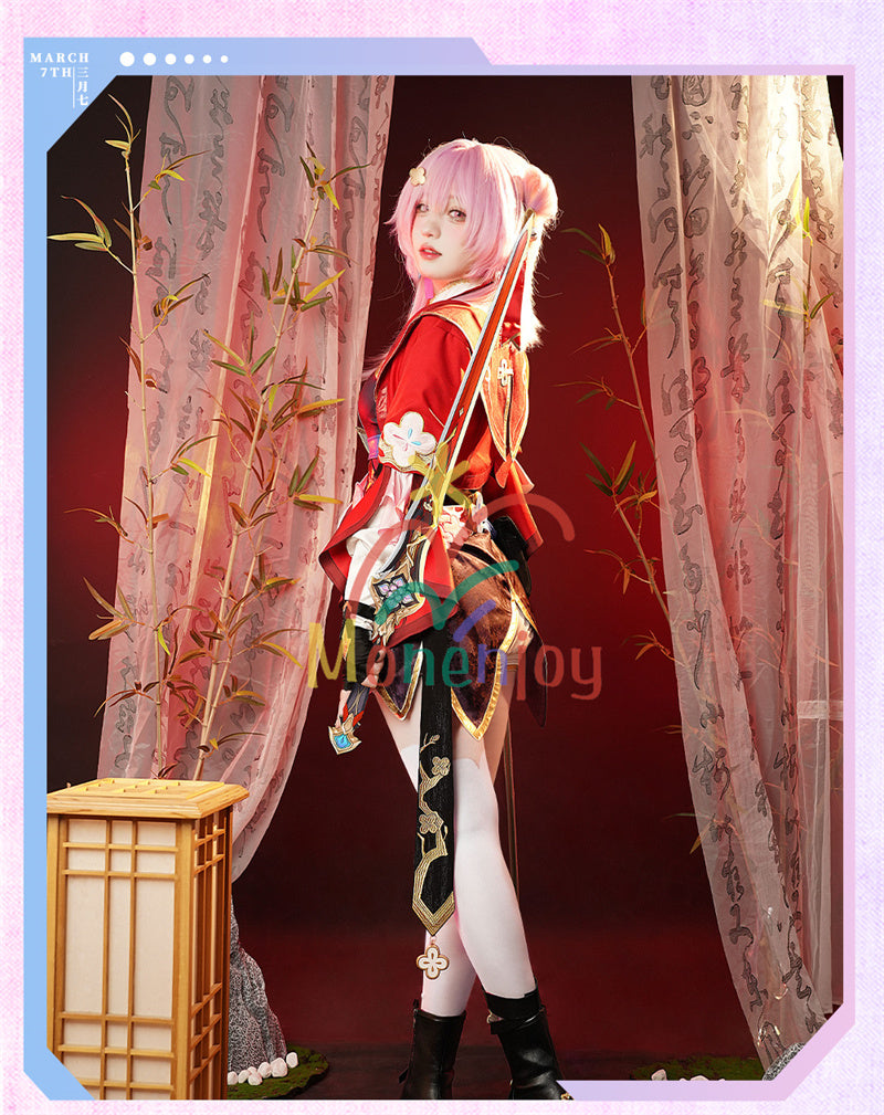 「在庫限り」Monenjoy 崩壊スターレイル 三月なのか（巡狩）　長夜月コスプレ衣装　イベント 崩壊スタレ　舞台服　剣士服　ハロウィン