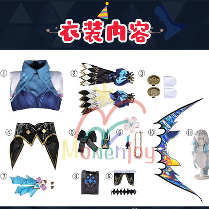 Monenjoy　崩壊スターレイル　ケリュドラ　コスプレ衣装　王冠＋翼付　イベント　ドレス　Cerydra　オクヘイマ　おもちゃ　