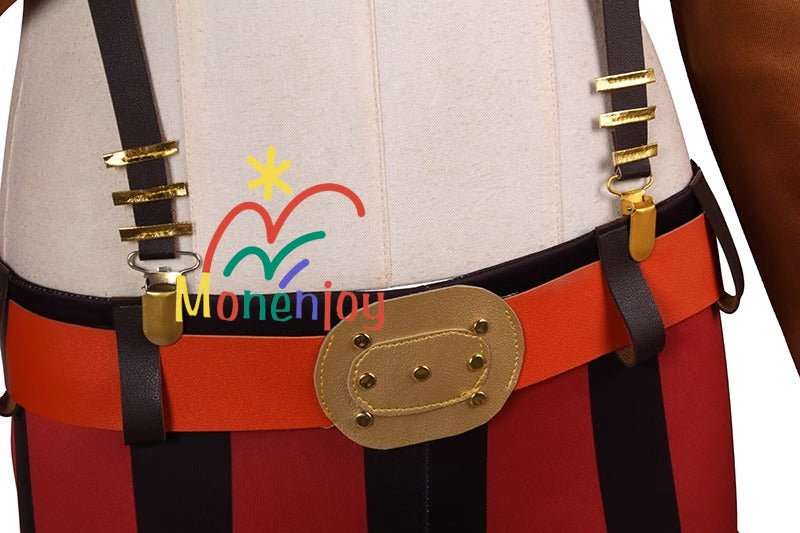 Monenjoy　ONE PIECE　ジュエリー･ボニー　 RED コスチューム　イベント　喰らい　仮装　おもちゃ　帽子付　元王下七武海　 - Monenjoy