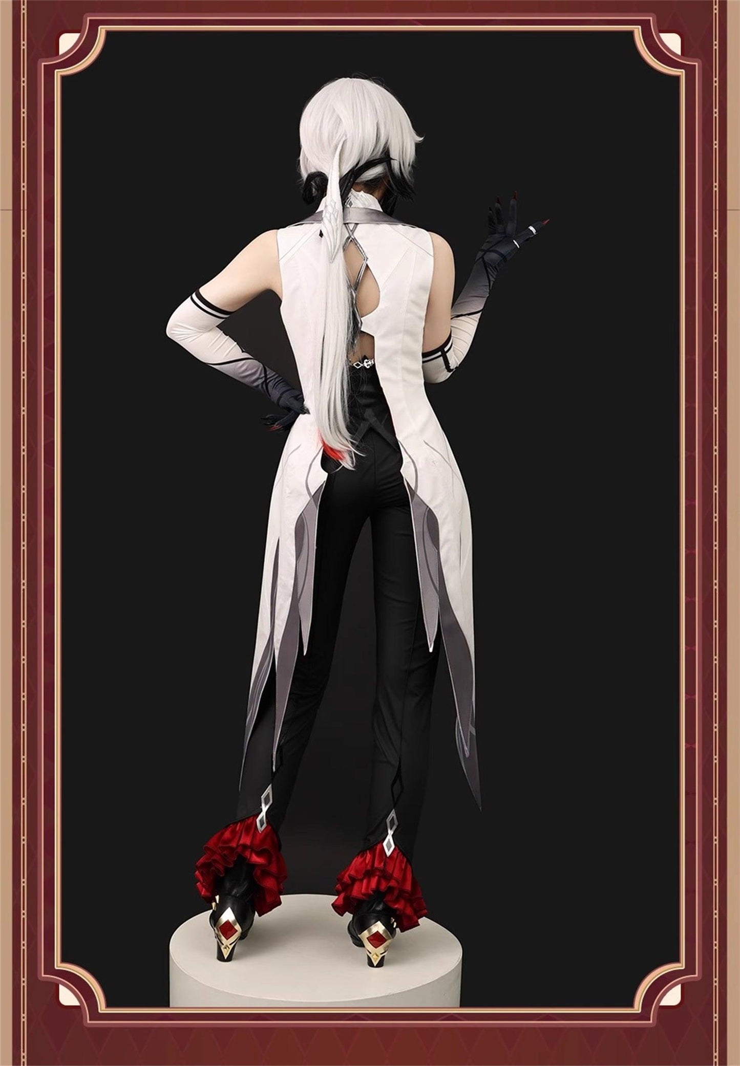 原神　アルレッキーノ　召使　ファデュイ執行官　火力源　元素爆発 召使　神の目 コスチューム　衣装　ハロウィン　クリスマス　衣装　イベント　変装　cosplay　男女兼用 - Monenjoy