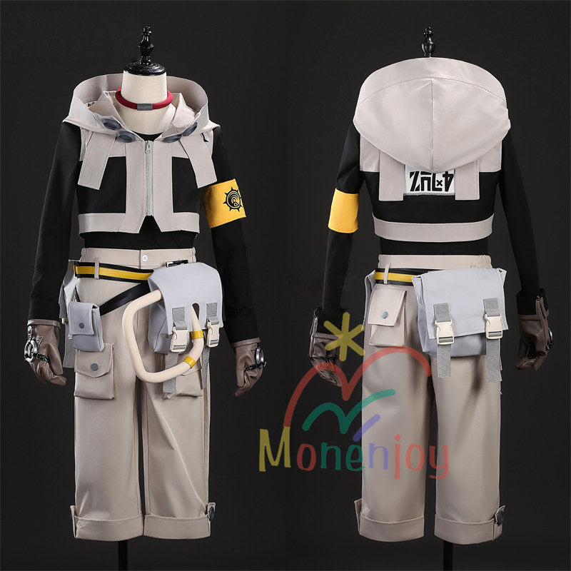 Monenjoy　ガチアクタ 　主人公　ルド　コスプレ衣装　シュアブレック　刺繡柄　ハロウィン　コスチューム