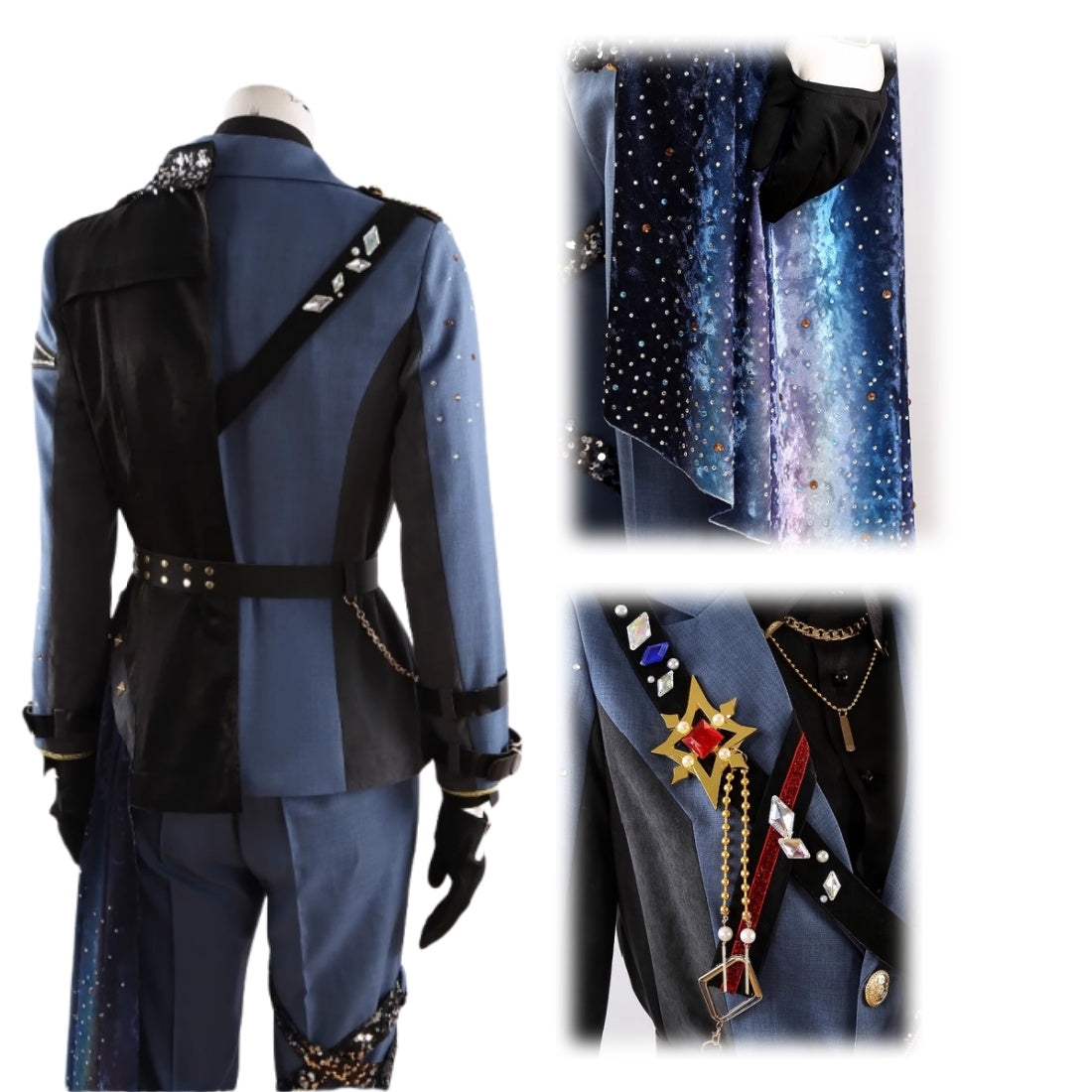 「受注製品」Monenjoy　プロジェクトセカイ×あんさんぶるスターズ 鏡音レンとKAITO 東雲彰人天馬司青柳冬弥神代類漣ジュン守沢千秋瀬名泉逆先夏目 コスプレ衣装　礼服　舞台服 - Monenjoy