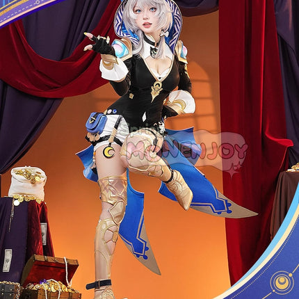Monenjoy 崩壊スターレイル サフェル コスプレ衣装　コスチューム　セファリア Cifera 腿カバー付　尻尾付　豪華アクセサリー　GS1218 - Monenjoy