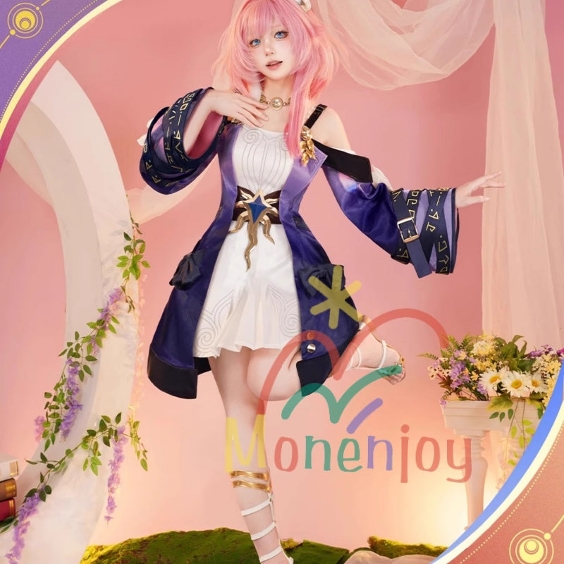 Monenjoy Collapsible Star Rail Cyrene Costume with Luxury Metal Decoration Cyrene Star Rail Cosplay Costume GS1449