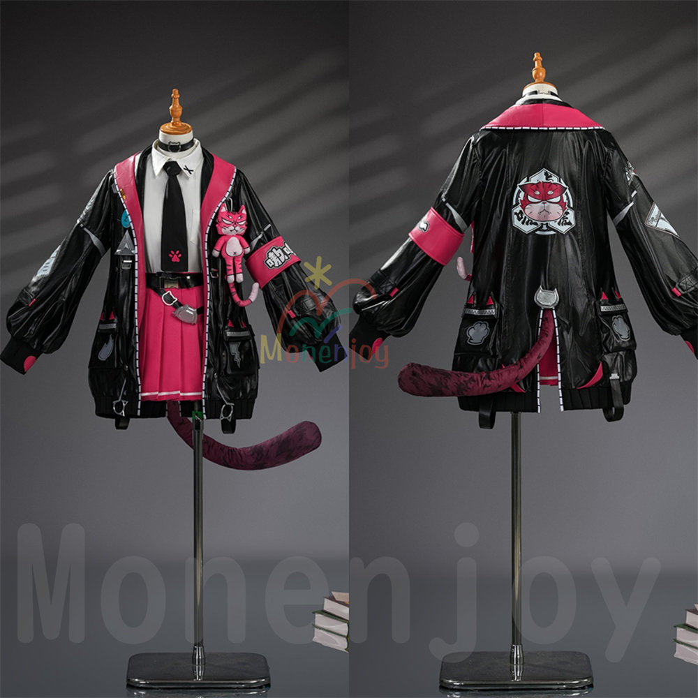 Monenjoy　NTE ナナリ 　コスプレ衣装　ネバエバ　コスチューム　イベント　耳飾付　ハロウィン舞台対応 Monenjoy