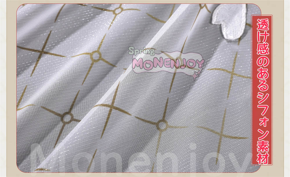 Monenjoy　鳴潮 緋雪 コスプレ衣装　ひゆき　ジャカード織りの生地　超立体3DPLA材質パーツ　コスチューム　イベント舞台対応 MONENJOY