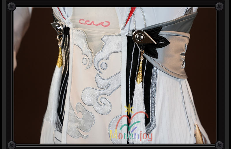 Monenjoy　ゼンゼロ 葉瞬光 　コスプレ　刺繍柄　 Ye Shunguang　2種類の形態選択 イェー・シュンガン　合金製パーツ　耳飾＋尻尾追加　コスプレ　　