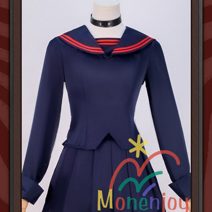 Monenjoy Zenless Zone Zero Ukinami Yuzuha Cosplay Costume Kaidanya Sailor Uniform with Bag + Hair Accessory Set Ukinami Yuzuha Mini Skirt Tanuki Tail Kamachi Added Event Toy Tanuki Plush Toy Can Be Added Separately