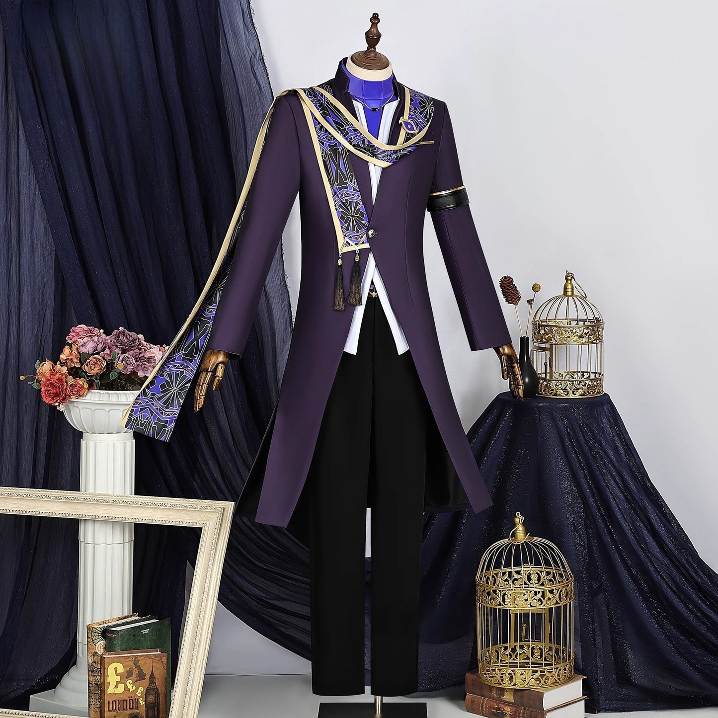 Monenjoy 原神 璀夜華宴シリーズ　セノ 礼服　スーツ　コスプレ衣装　イヤリング付き　栄華のバトルアリーナ　イベント - Monenjoy