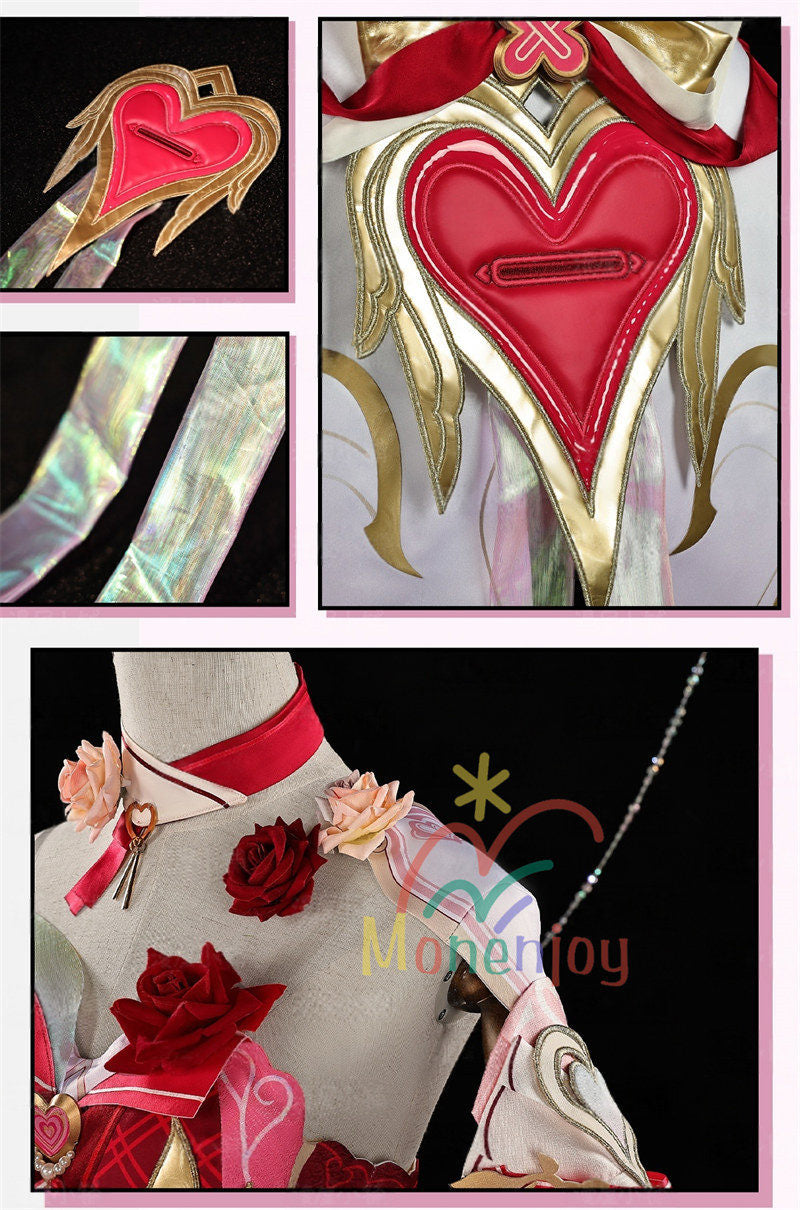 Monenjoy　崩壊3rd 妖精エリ  エリシア コスプレ　ピンク色　コスチューム　ハロウィン　コスプレ衣装