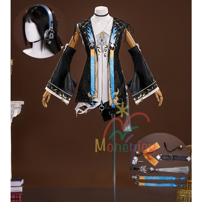 Monenjoy 鳴潮 卜霊 コスプレ衣装 イヤホン付き ボクレイ コスチューム