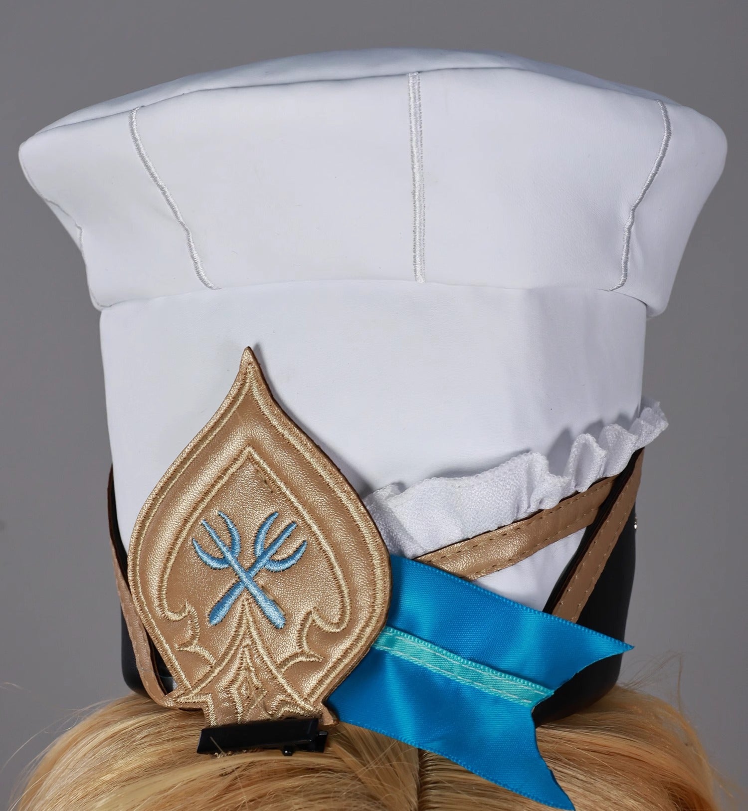 Monenjoy 原神　エスコフィエ　コスプレ衣装　 Escoffier　コスチューム　ワンピース　洋服　帽子付　3d樹脂アクセサリー　G1199 - Monenjoy