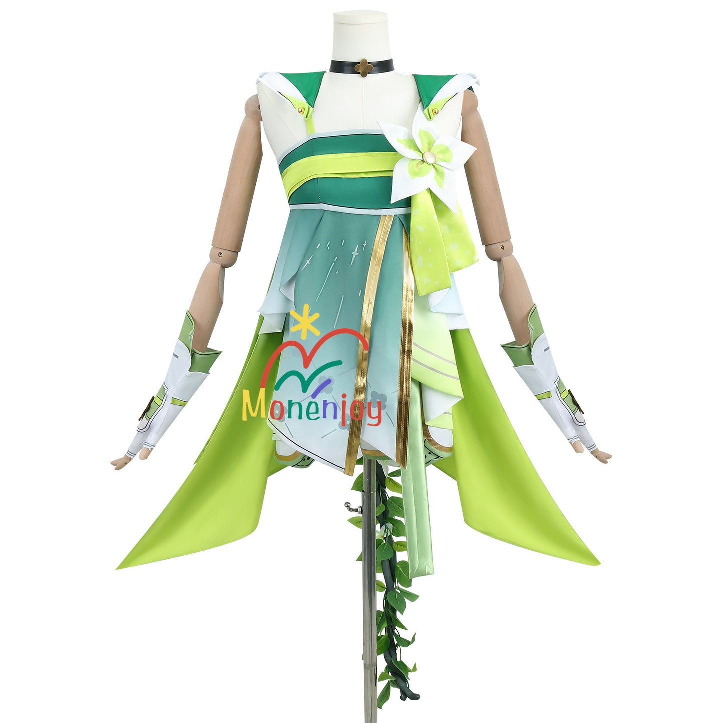 Monenjoy　鳴潮　ヴェリーナ　コスプレ衣装　かわいい　ワンピース　髪飾り付 - Monenjoy